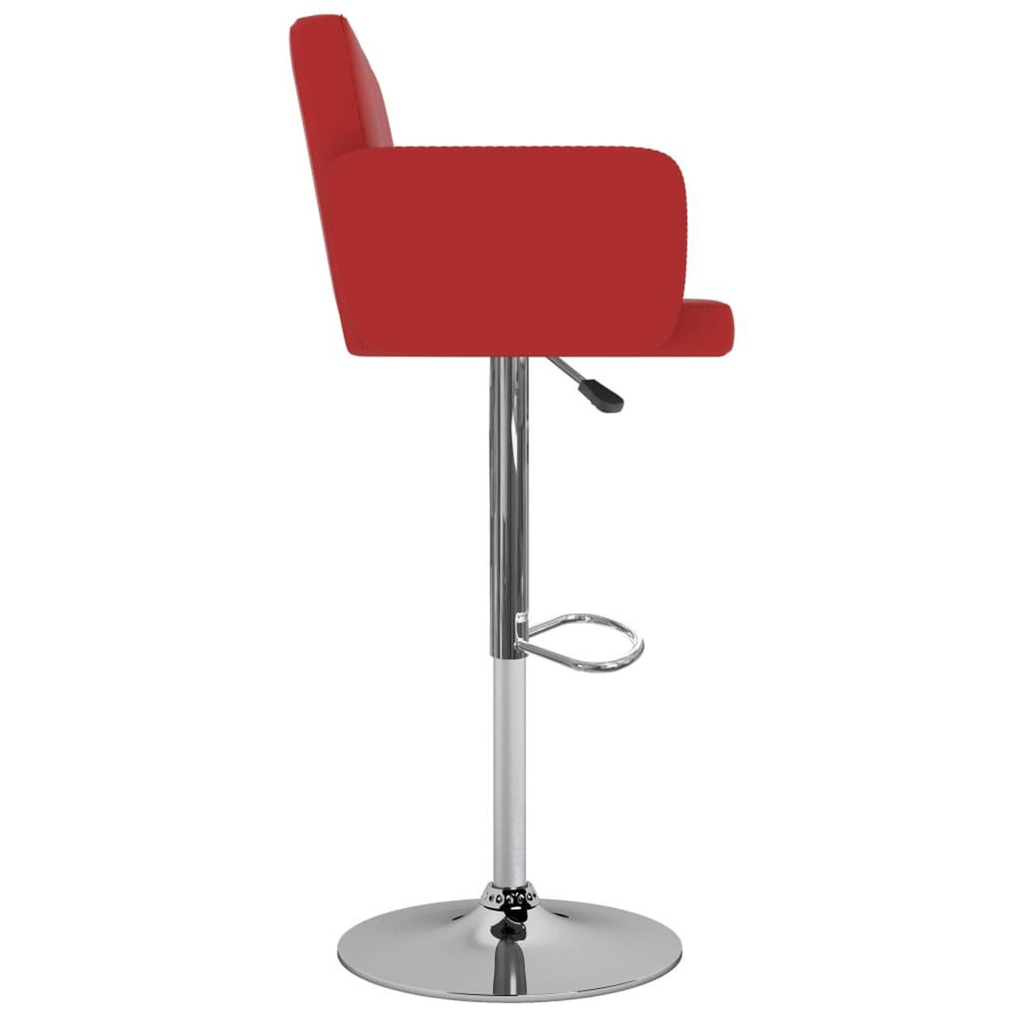 Voir la diapositive 4 : VIDAXL Tabourets de bar lot de 2 rouge similicuir