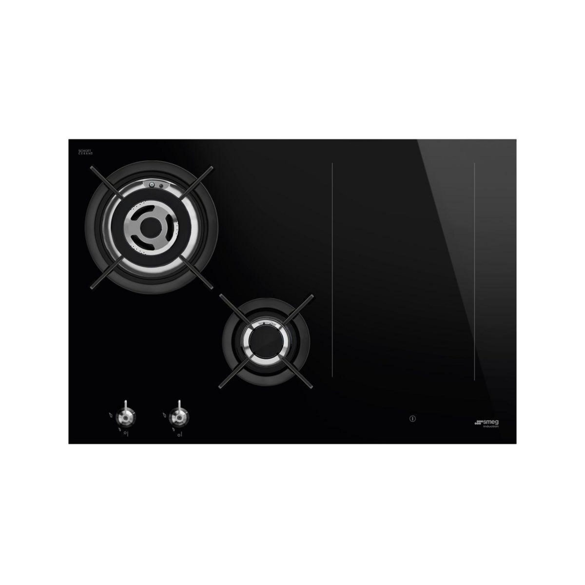 SMEG Plaque mixte induction gaz PM3743D