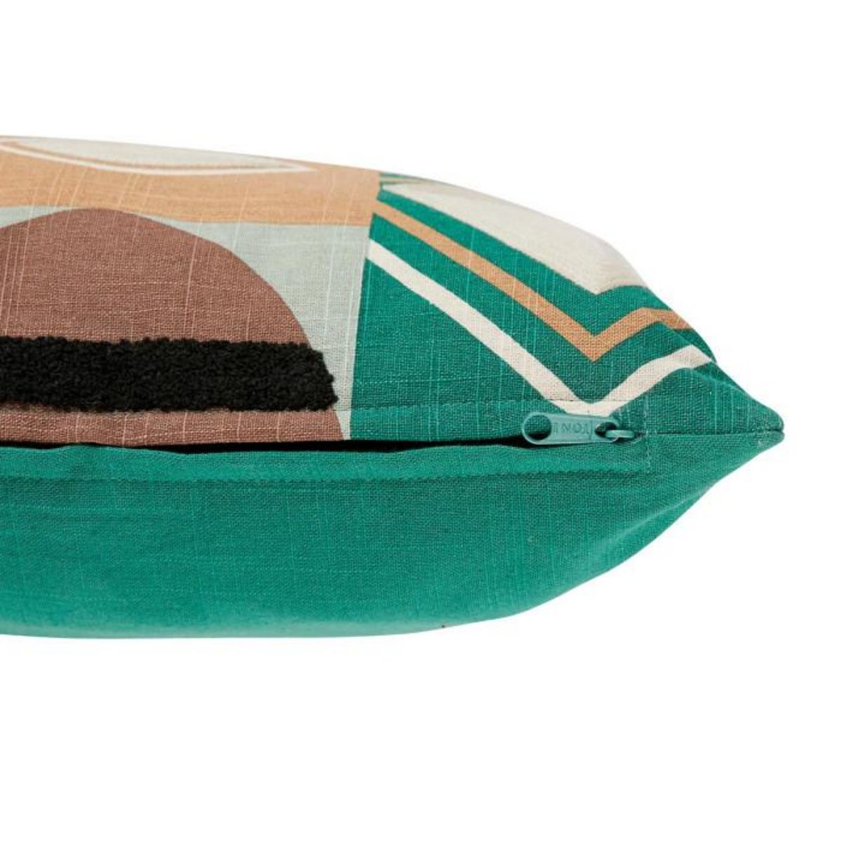 ATMOSPHERA Coussin Brodé Imprimé  Malakite  30x50cm Vert