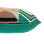 Voir la diapositive 2 : ATMOSPHERA Coussin Brodé Imprimé  Malakite  30x50cm Vert