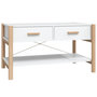 Voir la diapositive 2 : VIDAXL Table basse Blanc 82x48x45 cm Bois d'ingenierie