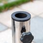 Voir la diapositive 6 : OUTSUNNY Pied/base de parasol granite gris poignée et roulettes compatible pied parasol Ø 35/38/48 mm
