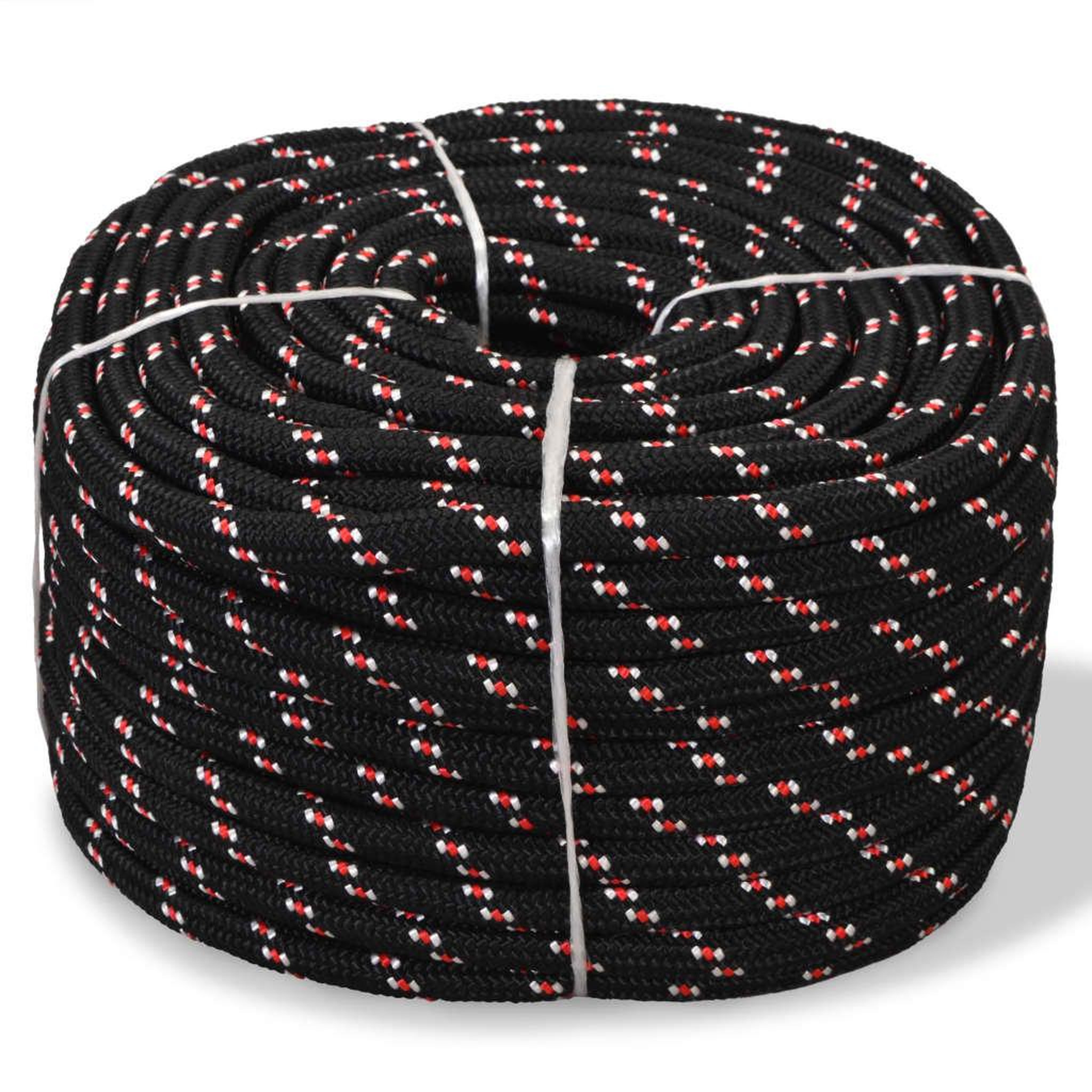 Voir la diapositive 1 : VIDAXL Corde de bateau Polypropylene 14 mm 50 m Noir