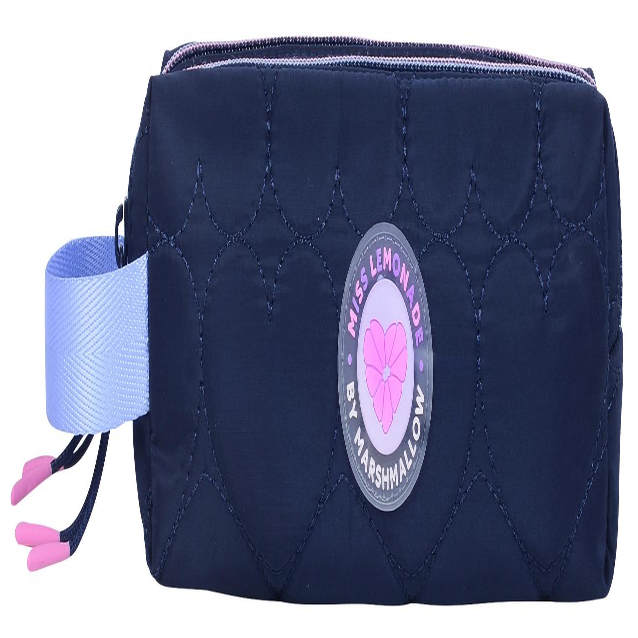 Bagtrotter MARSHMALLOW - Trousse scolaire double compartiment HEARTSY - Noir - Fille