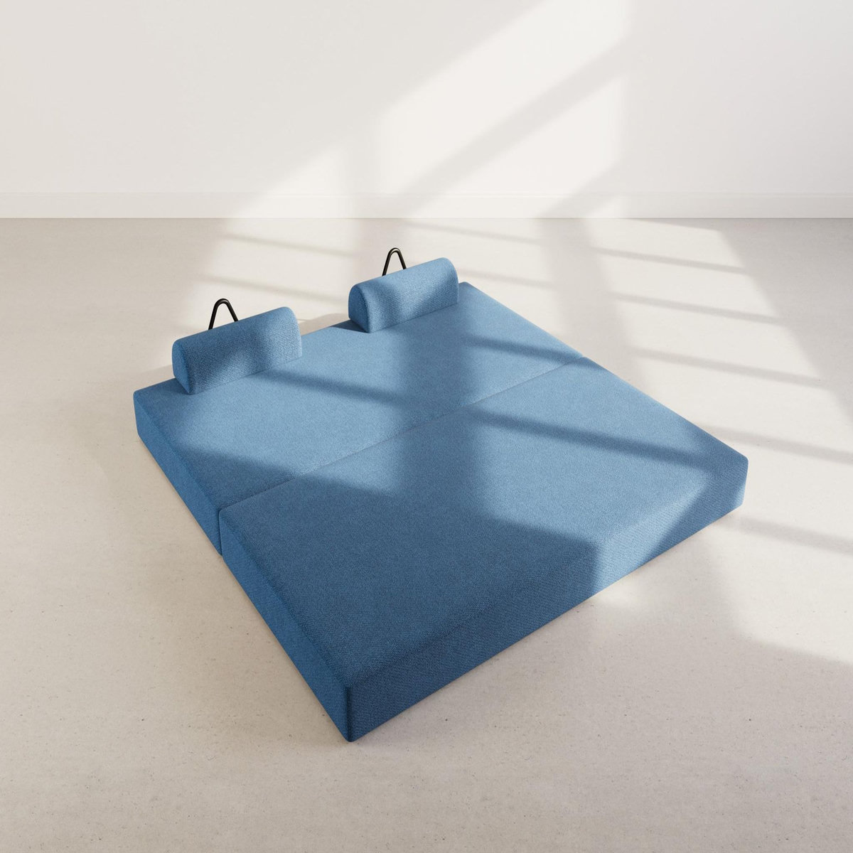 LISA DESIGN Astral - canapé 3 places convertible en velours texturé