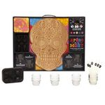 COFFRET APERO DE LA MORT. APERO DE LA MORT, LES RECETTES AVEC 4 VERRES TETE DE MORT, 1 PLANCHE TETE DE MORT, 4 SOUS-BOCKS, 1 MOULE A GLACONS TETE DE MORT ET 20 PIQUES TETE DE MORT, Terwagne Alexandre