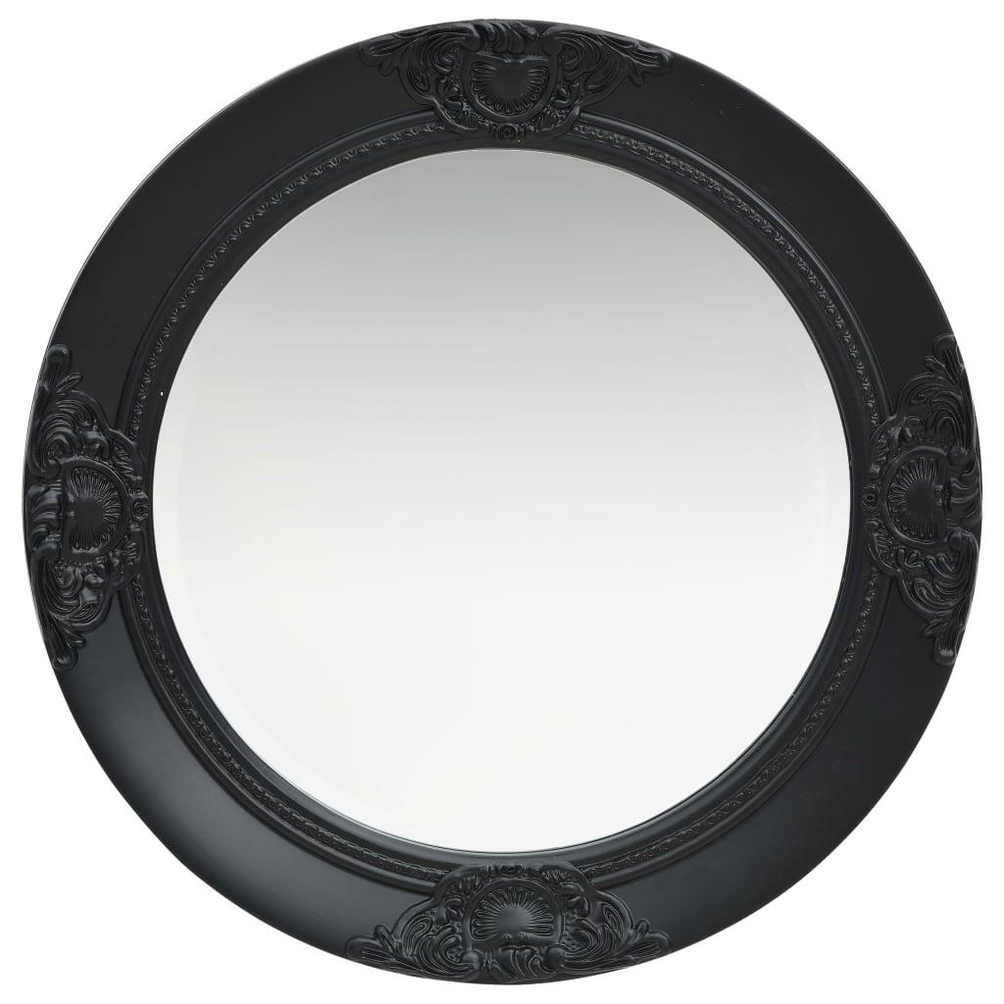 Voir la diapositive 2 : VIDAXL Miroir mural style baroque 50 cm noir