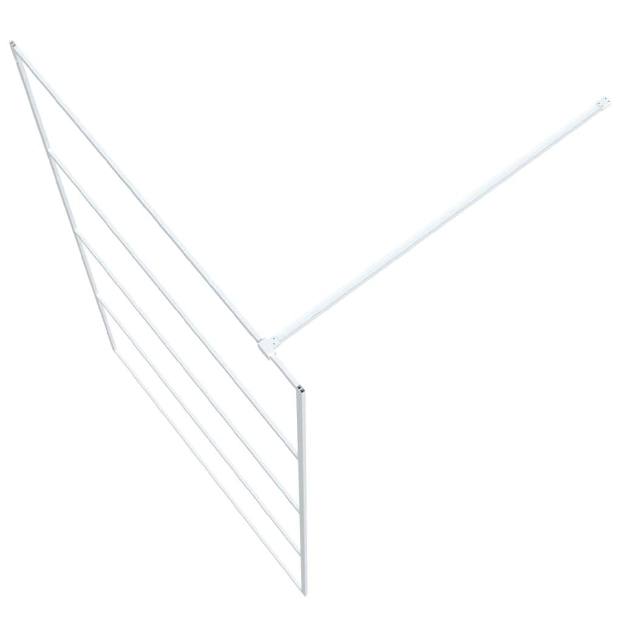Voir la diapositive 5 : VIDAXL Paroi de douche Blanc 115x195 cm Verre ESG transparent