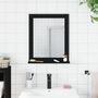 Voir la diapositive 3 : VIDAXL Miroir de salle de bain avec étagère noir bois d'ingénierie