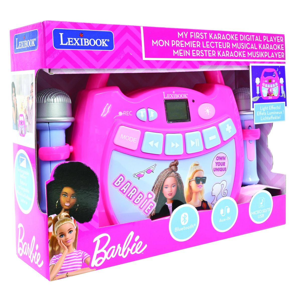 Lexibook Enceinte Bluetooth Barbie avec micros