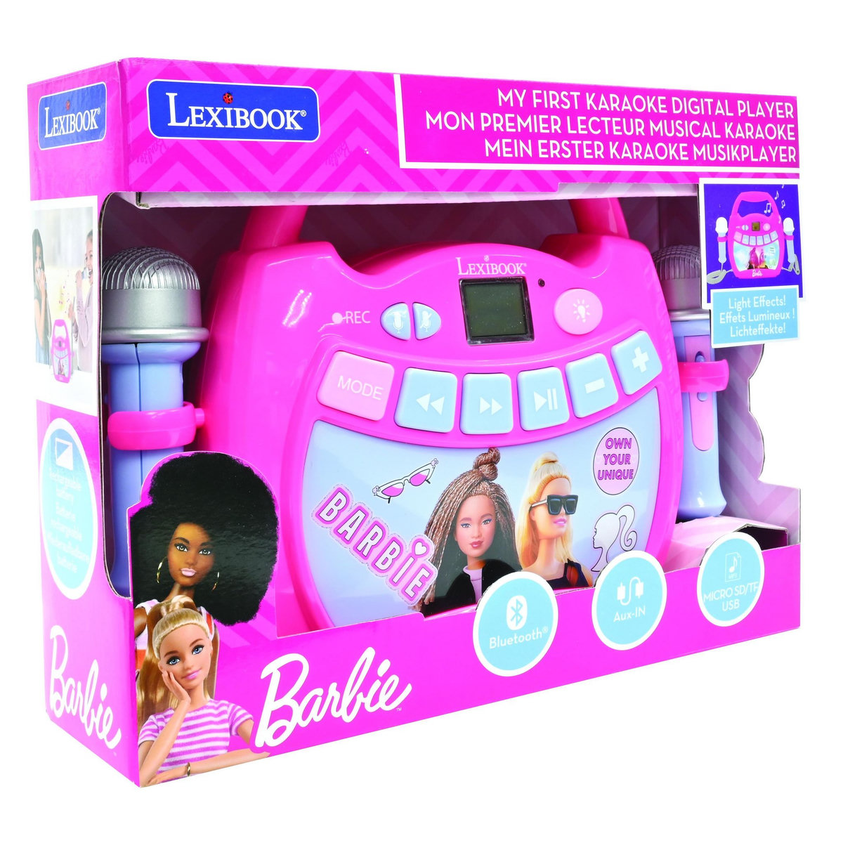 Lexibook Enceinte Bluetooth Barbie avec micros
