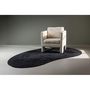 Voir la diapositive 3 : Paris Prix Tapis Déco Ovale en Laine  Enard  175x290cm Noir