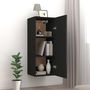 Voir la diapositive 3 : VIDAXL Armoire murale Noir 34,5x34x90 cm Bois d'ingenierie