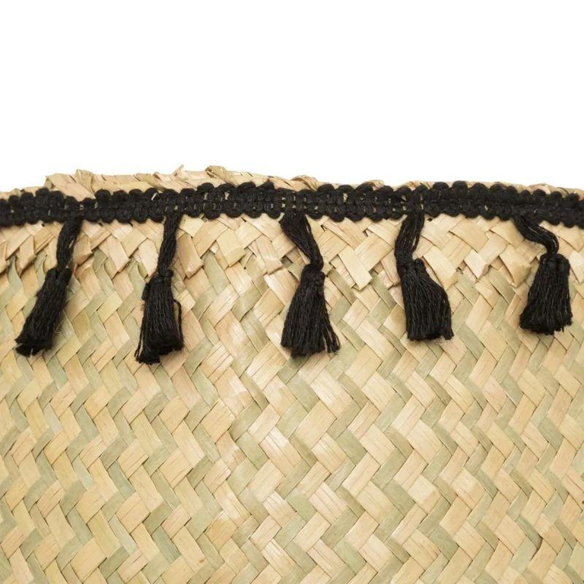 Voir la diapositive 2 :  Panier à Pompons Pliable  Alina  37cm Beige