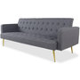 Voir la diapositive 3 : Paris Prix Canapé Convertible Design  Tybio  191cm Gris