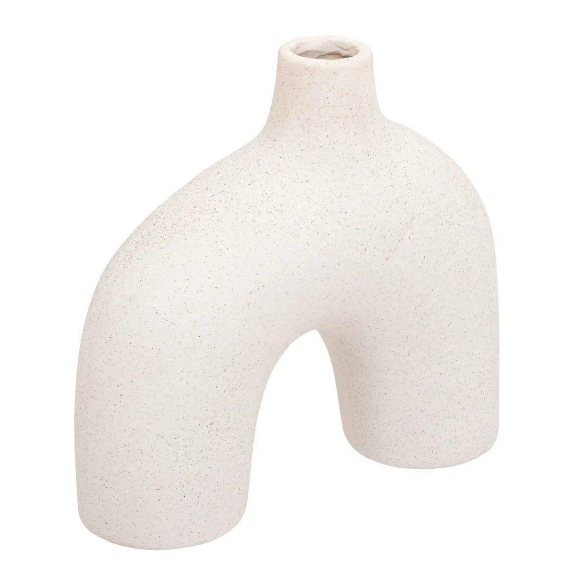 ATMOSPHERA Vase design en céramique  asy  18cm blanc