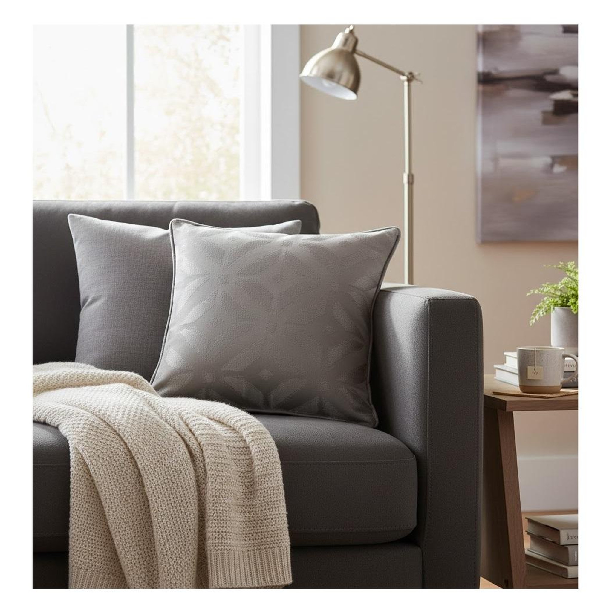Voir la diapositive 2 : Eden Coussin tisse jacquard majestic