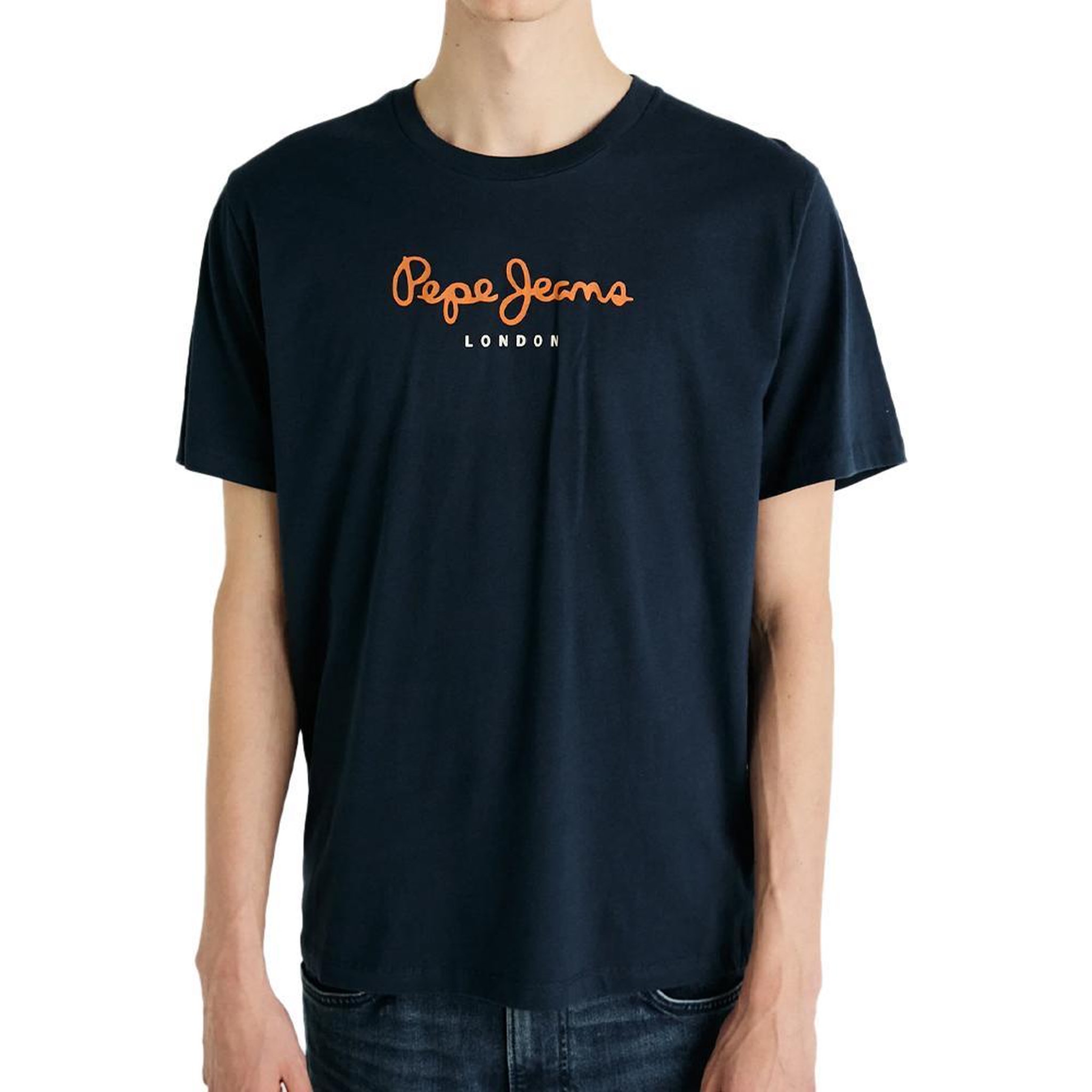 Pepe Jeans T-shirt Marine Homme Pepe jeans Eggo AQW. Coloris disponibles : Bleu