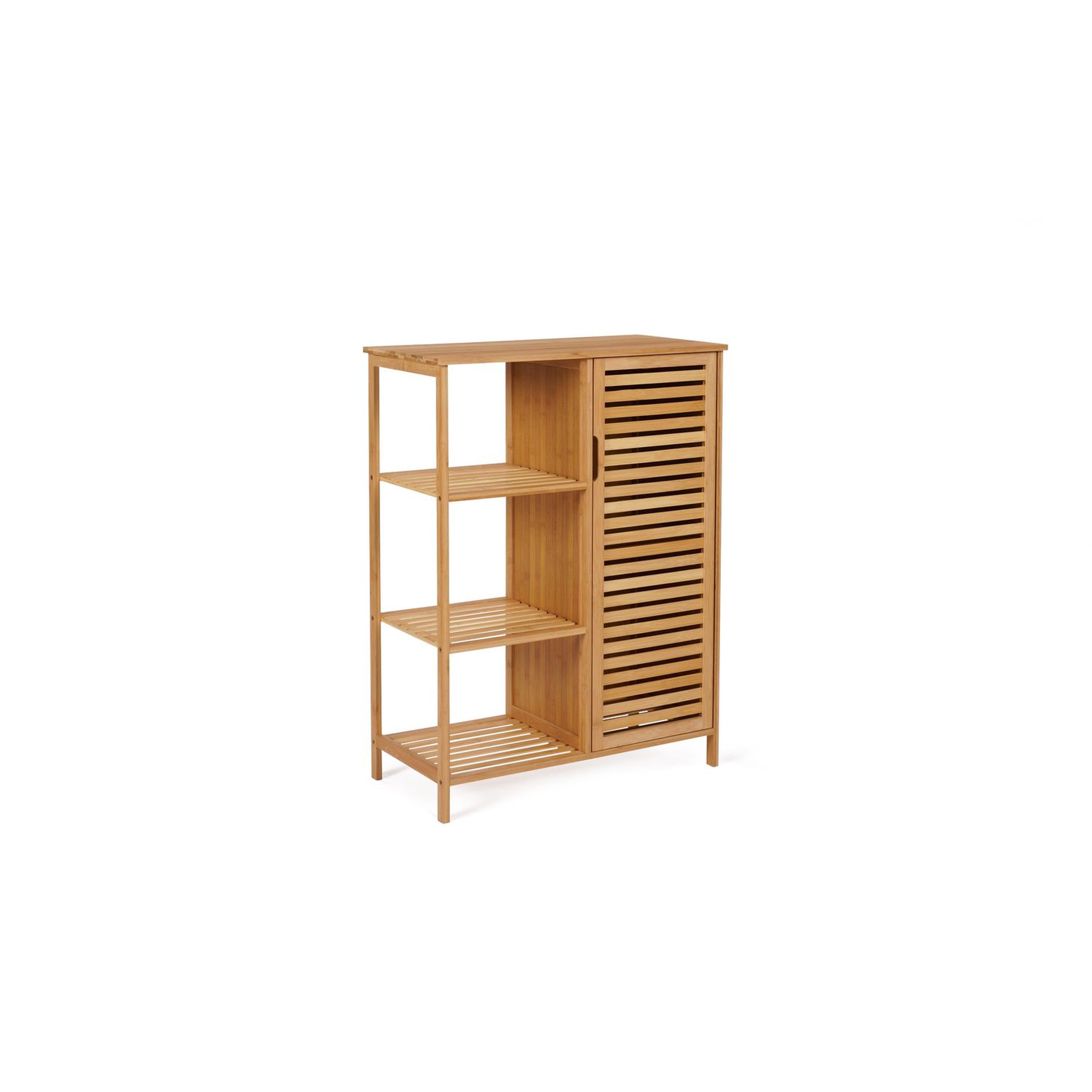 Voir la diapositive 1 : Meuble de salle de bain 3 niche 1 porte L66 cm MIA
