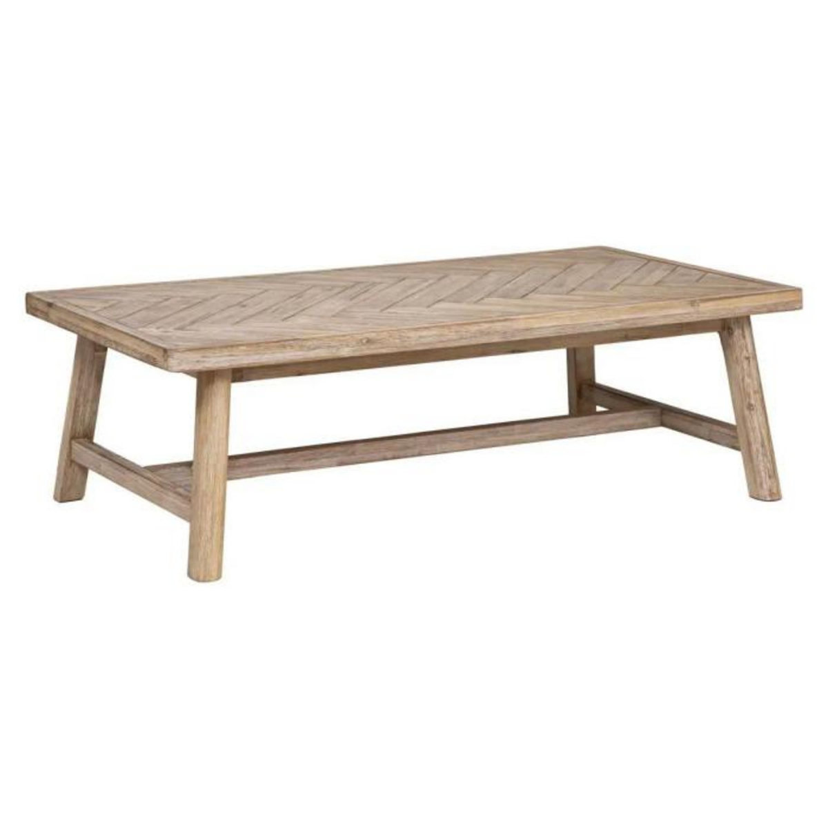 ATMOSPHERA Table Basse en Bois Design  Aeris  130cm Beige