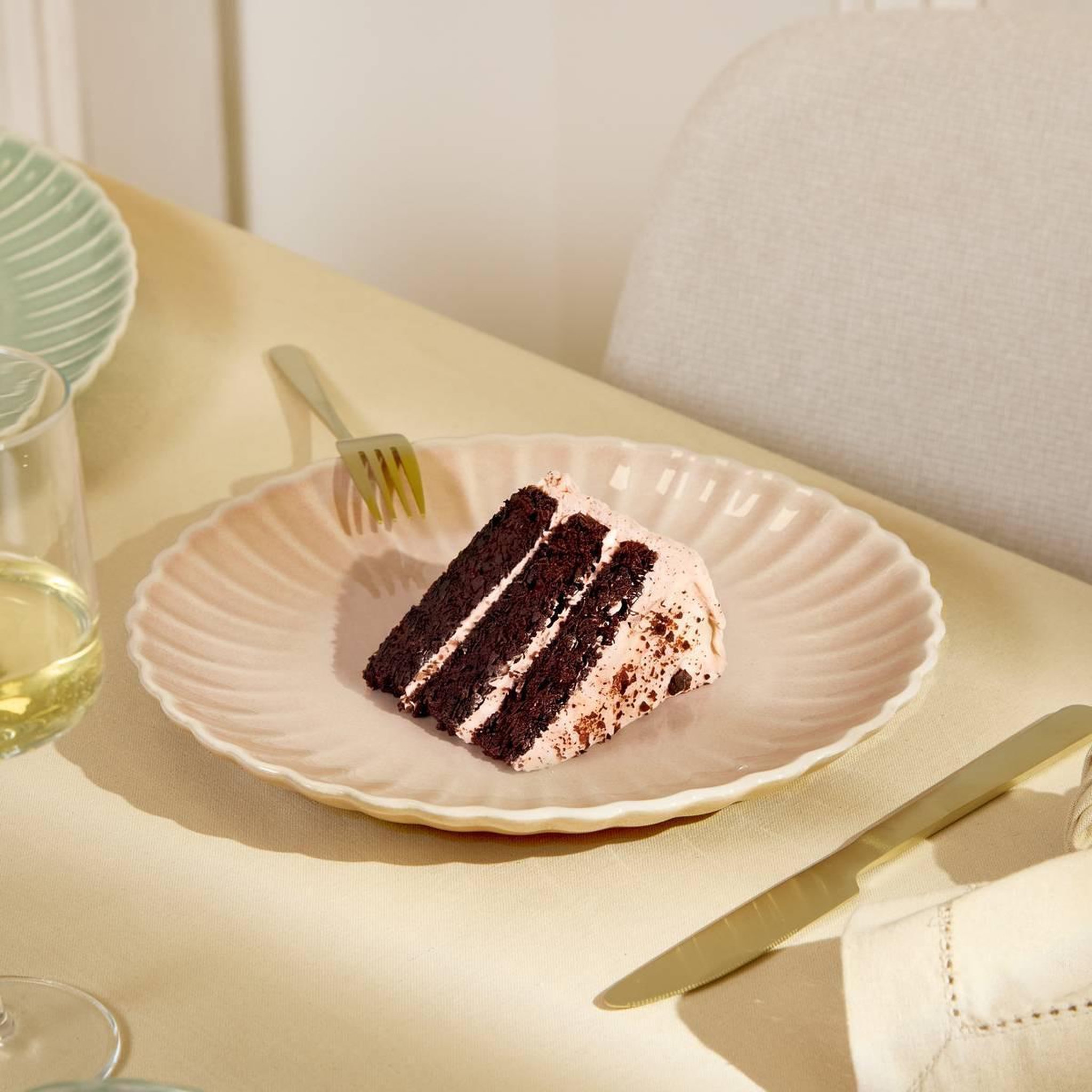 Voir la diapositive 3 : SECRET DE GOURMET Lot de 6 assiettes plates  romy  26cm rose