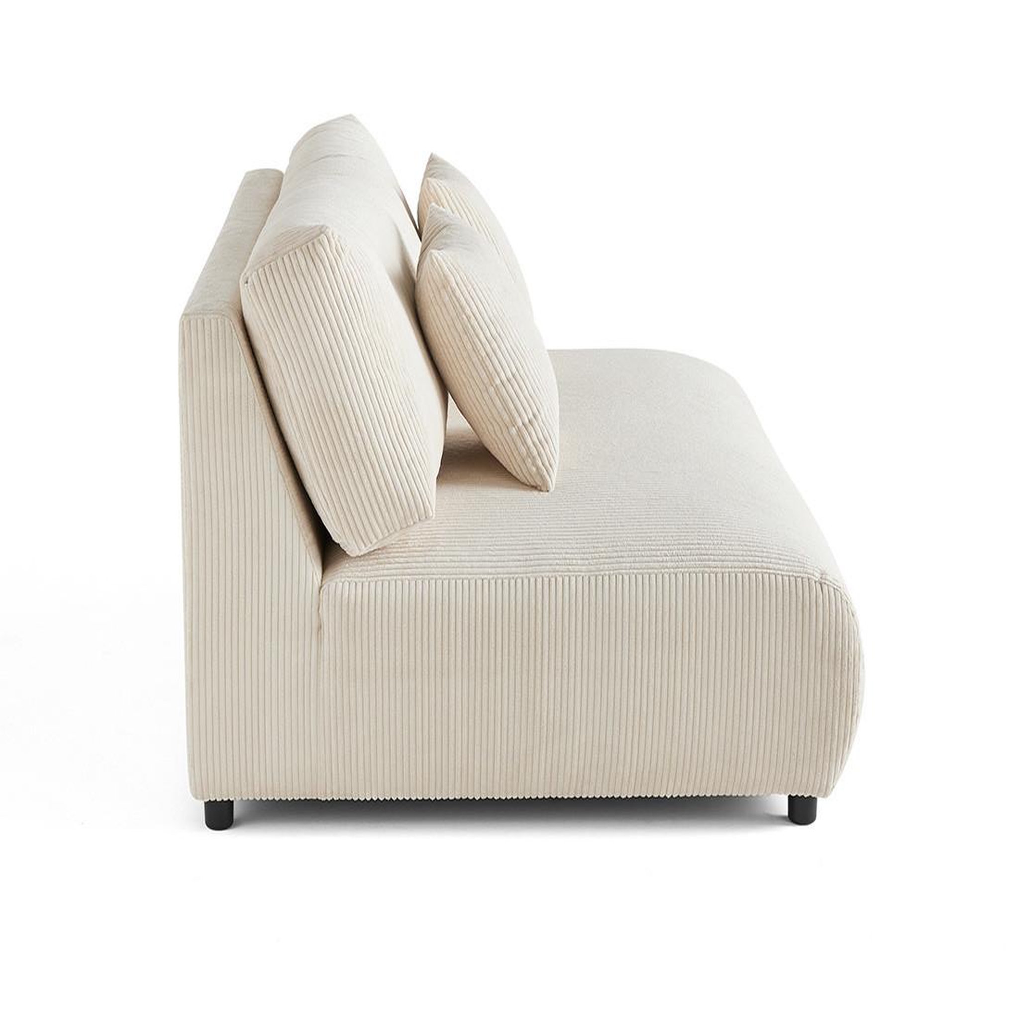 Voir la diapositive 3 : BEST MOBILIER Garance - module d'assise 3 places - en velours côtelé