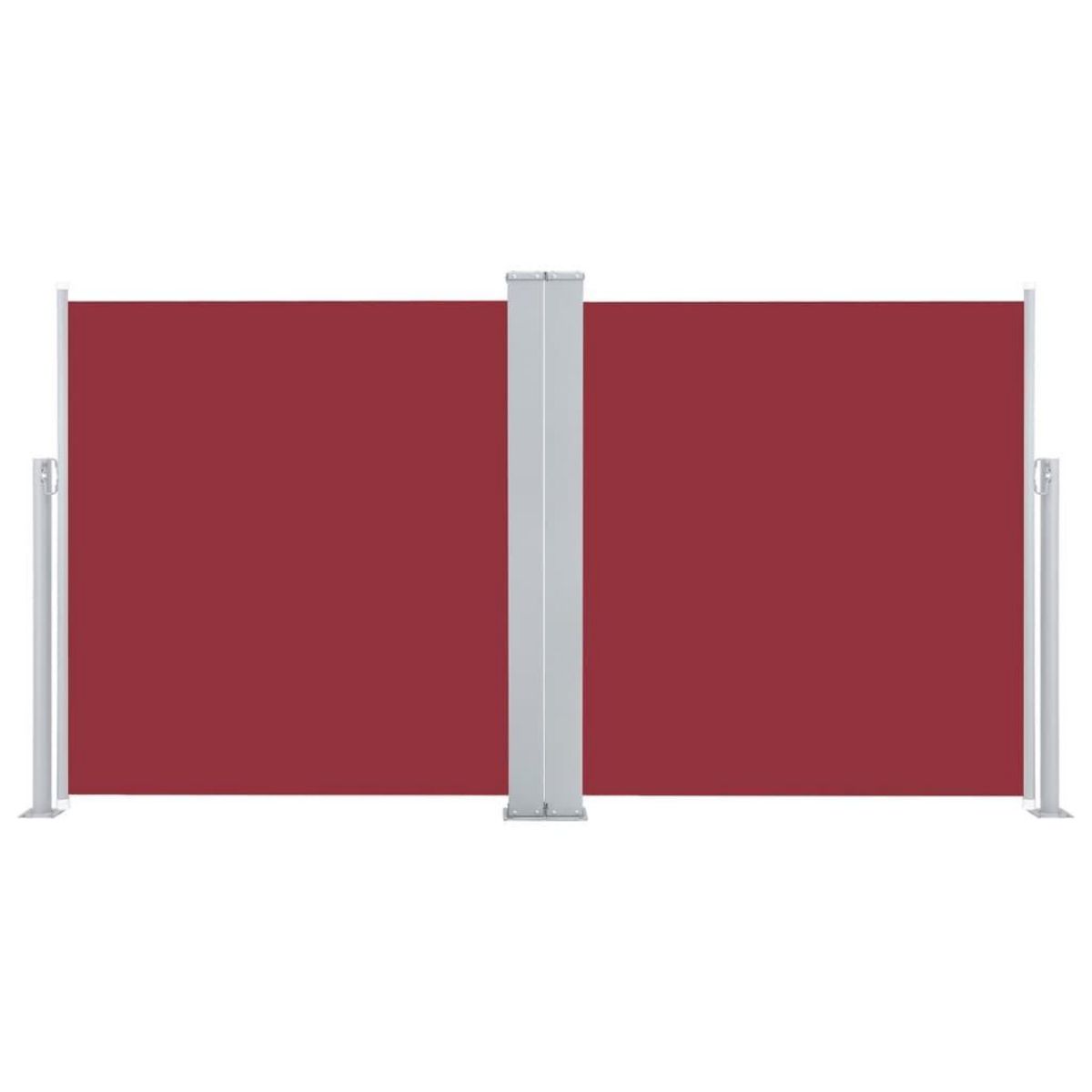 VIDAXL Auvent lateral retractable Rouge 160 x 600 cm
