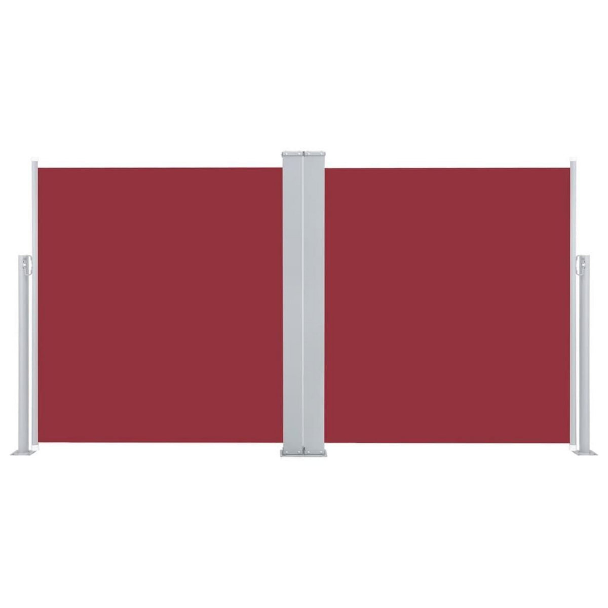 VIDAXL Auvent lateral retractable Rouge 160 x 600 cm