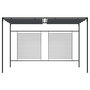 Voir la diapositive 2 : VIDAXL Belvedere avec auvent retractable 4x3x2,3 m Anthracite 180 g/m^2