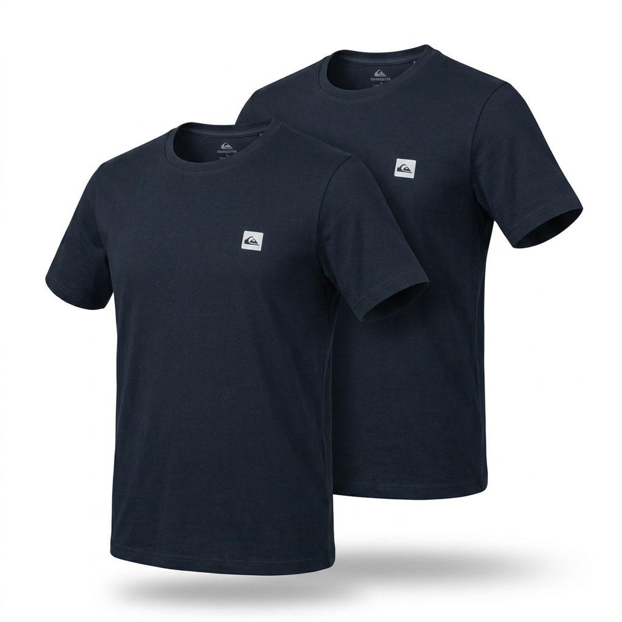Voir la diapositive 1 : QUIKSILVER Quiksilver Pack de 2 T Shirts Homme 100% Coton Col Rond ou Col V