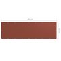 Voir la diapositive 5 : VIDAXL Ecran de balcon Terre cuite 120x400 cm Tissu Oxford