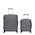 HERO HERO - Lot de 2 - Valises grand format et cabine ETNA. Coloris disponibles : Bleu, Vert, Noir, Rose, Beige, Gris