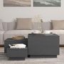 Voir la diapositive 3 : VIDAXL Boîtes de rangement et couvercles 3 pcs Gris Bois massif de pin