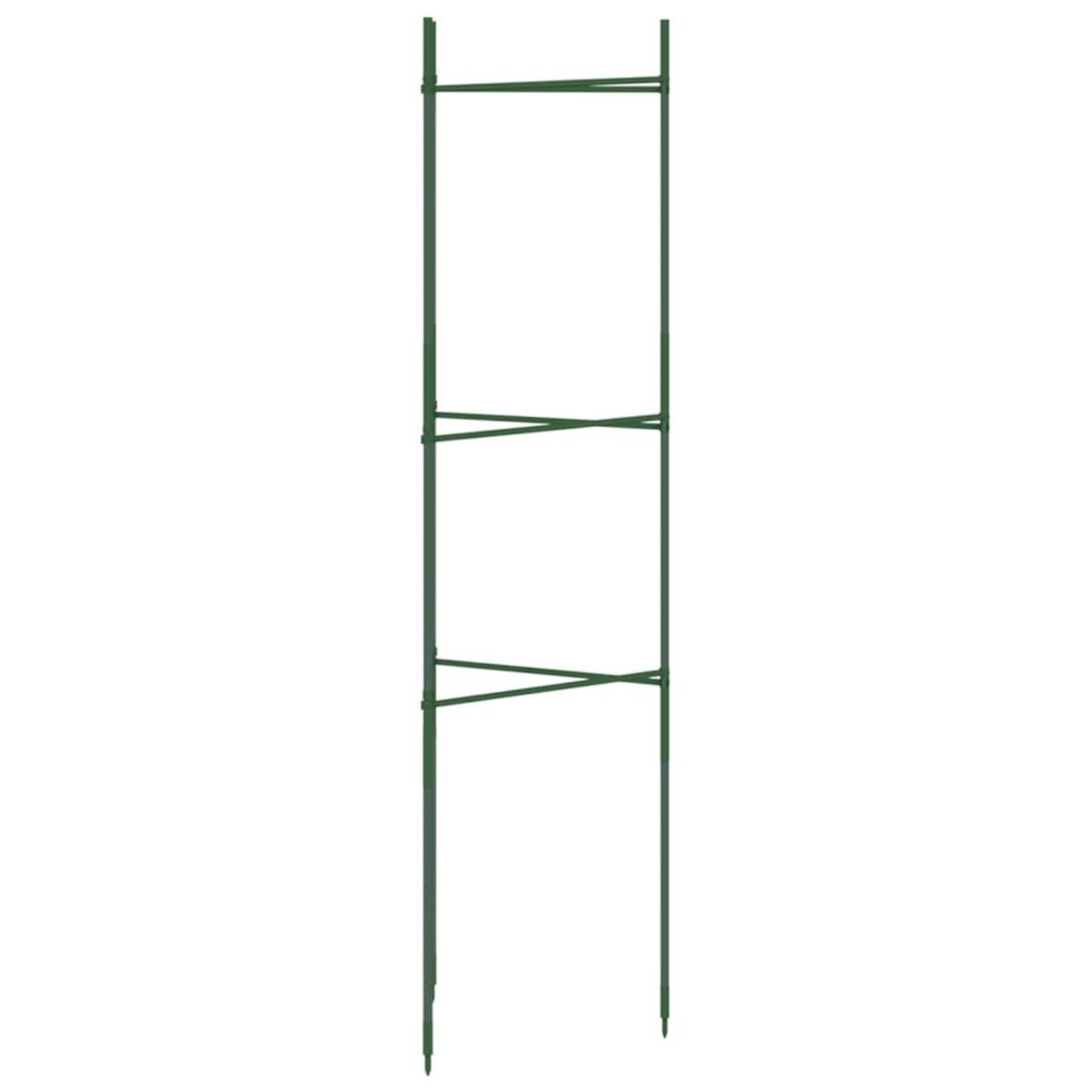 Voir la diapositive 4 : VIDAXL Cages a tomates 4 pcs 116 cm acier et PP