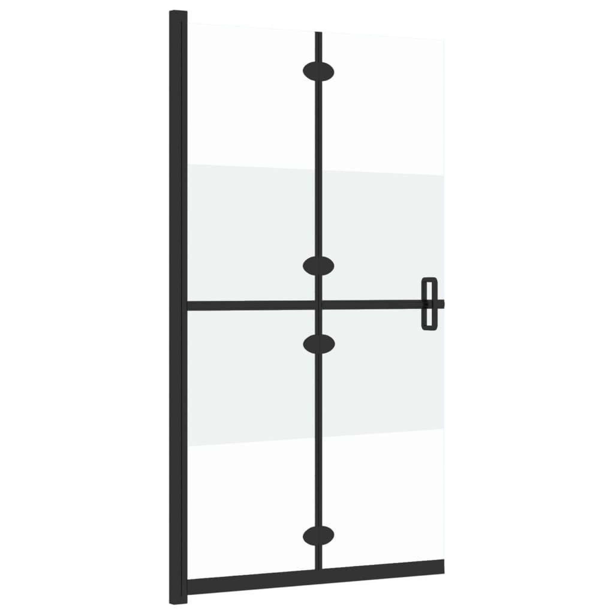 Voir la diapositive 4 : VIDAXL Paroi de douche pliable Verre ESG demi-depoli 90x190 cm