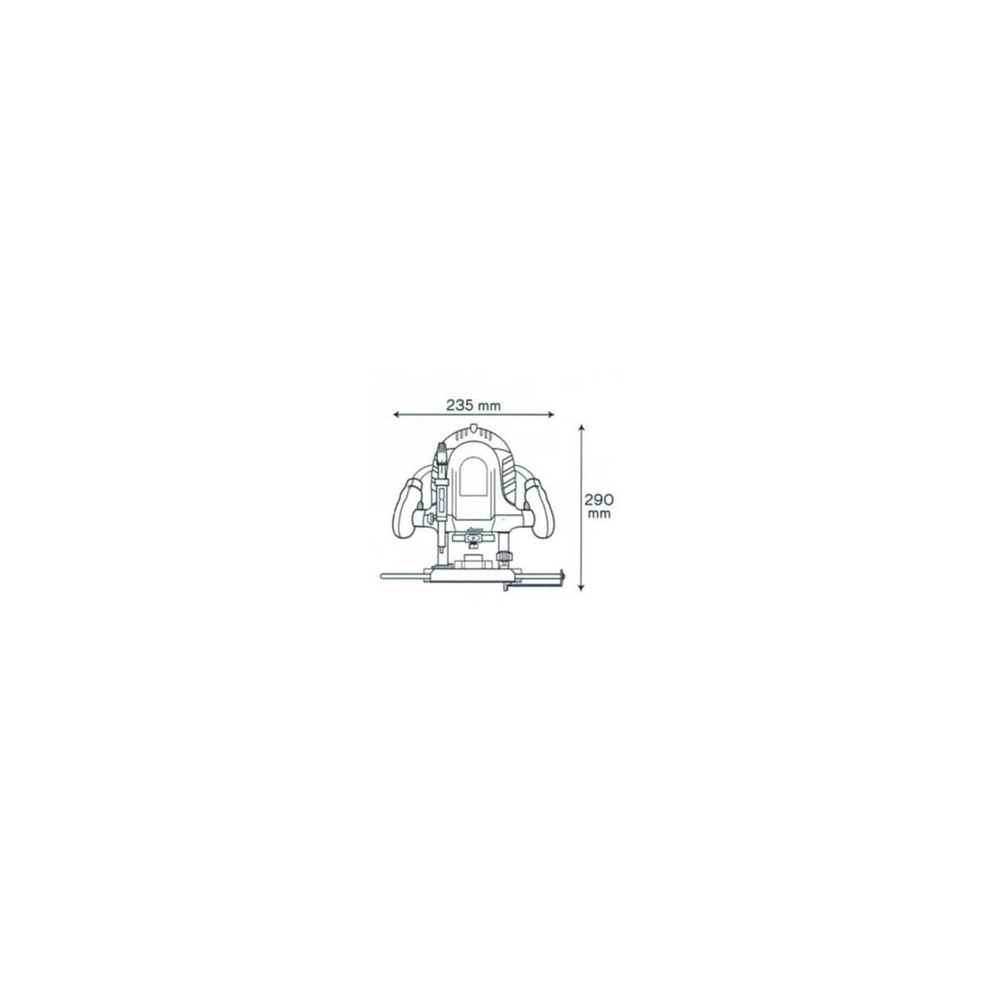 Voir la diapositive 2 : VITO Pro-Power Défonceuse Bois massifs Contreplaqués 1200W Epaisseur 6- 8 mm VITO