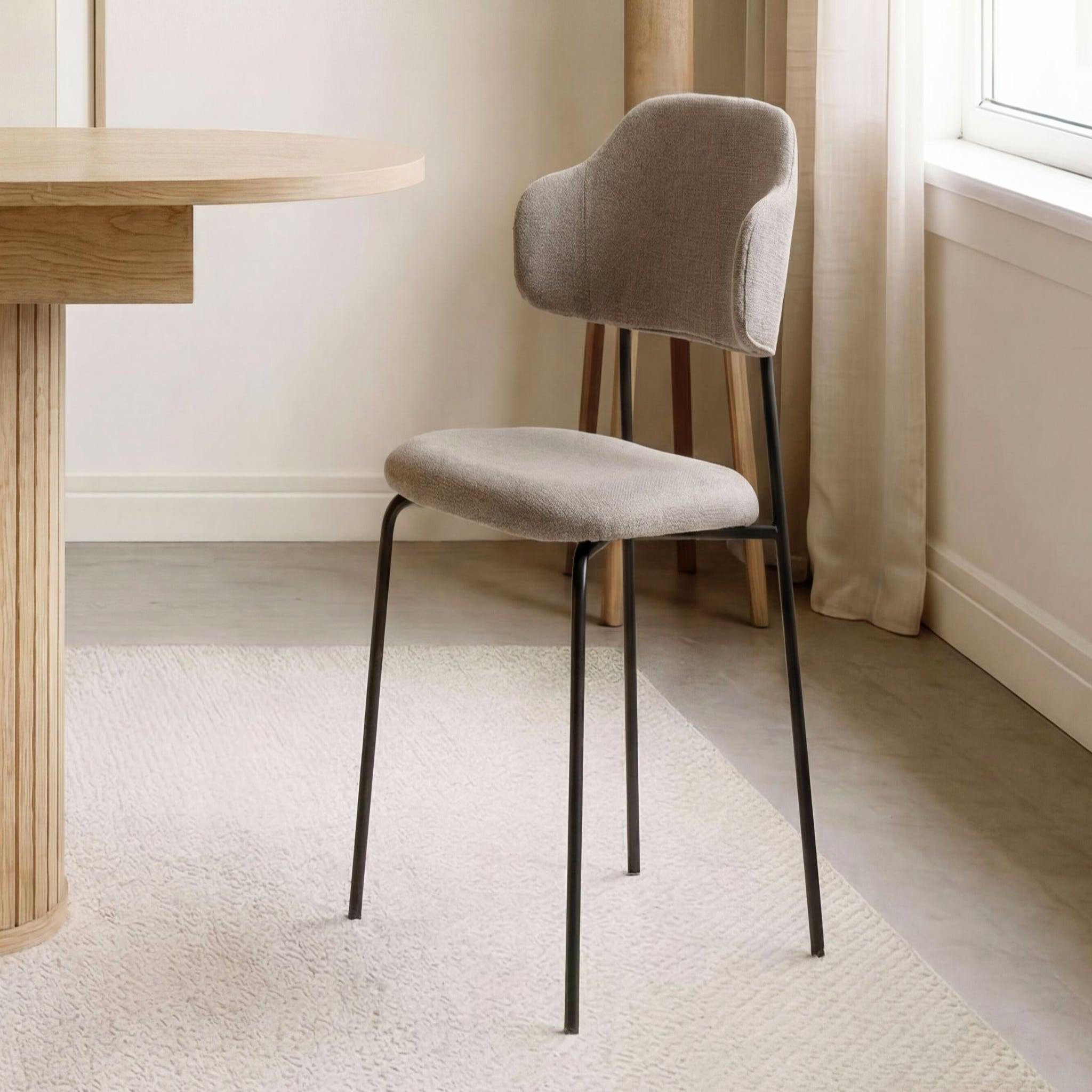 Voir la diapositive 2 : CASANOVA PARIS KAYLA - Lot de 4 chaises pieds en métal