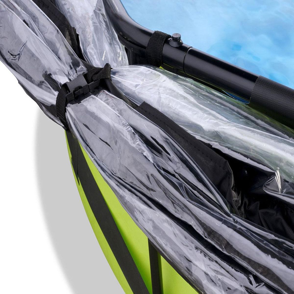 EXIT TOYS Piscine tubulaire Lime ronde 3,00 x 0,76 m avec dôme - Exit Toys