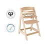 Voir la diapositive 3 : Roba Chaise Haute Évolutive Sit Up III en Bois - ROBA - Réglable en Hauteur - Naturel
