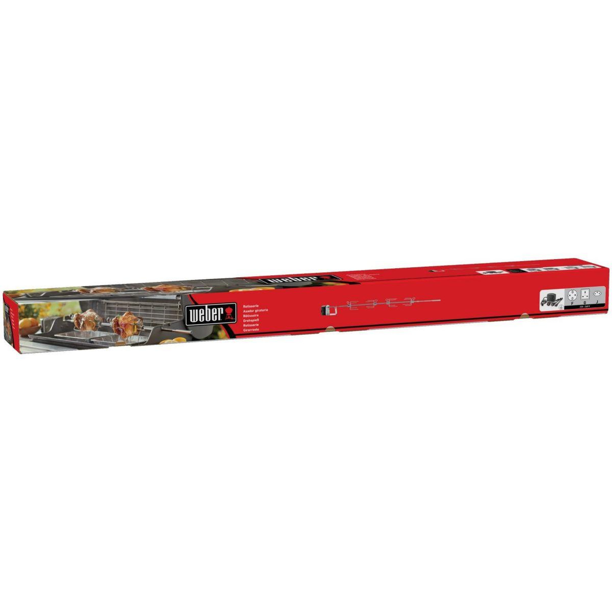 Voir la diapositive 4 : Weber Tourne broche barbecue pour Genesis II 4&6 brûleurs