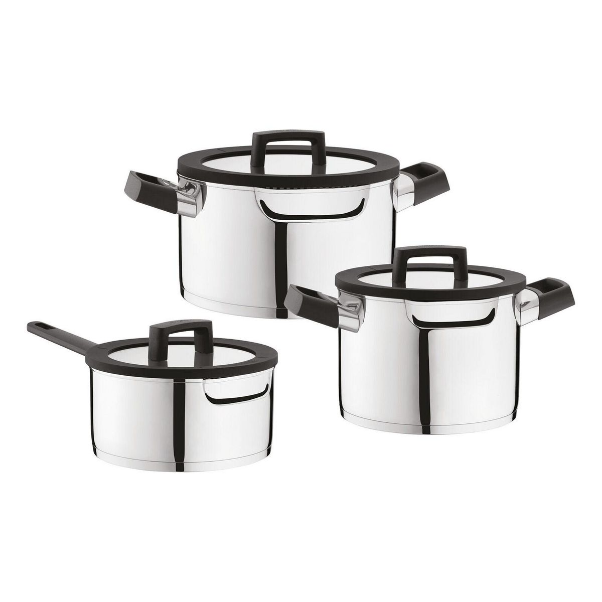 Berghoff Batterie de cuisine 3 pièces acier inoxidable - 1111051