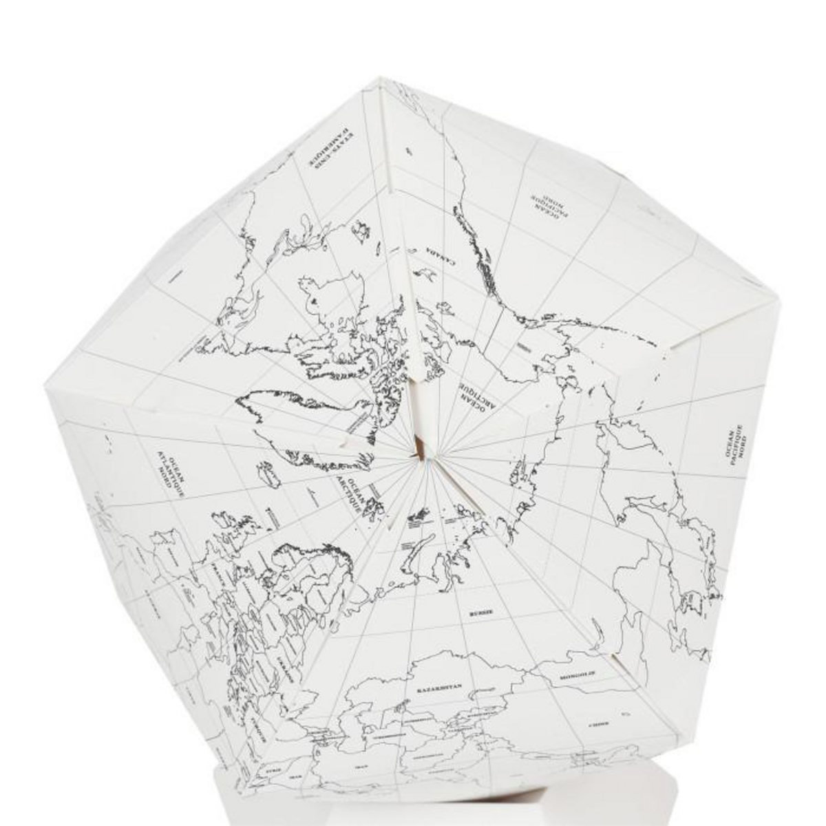 Paris Prix Globe Terrestre à Colorier  5 Feutres  26cm Blanc