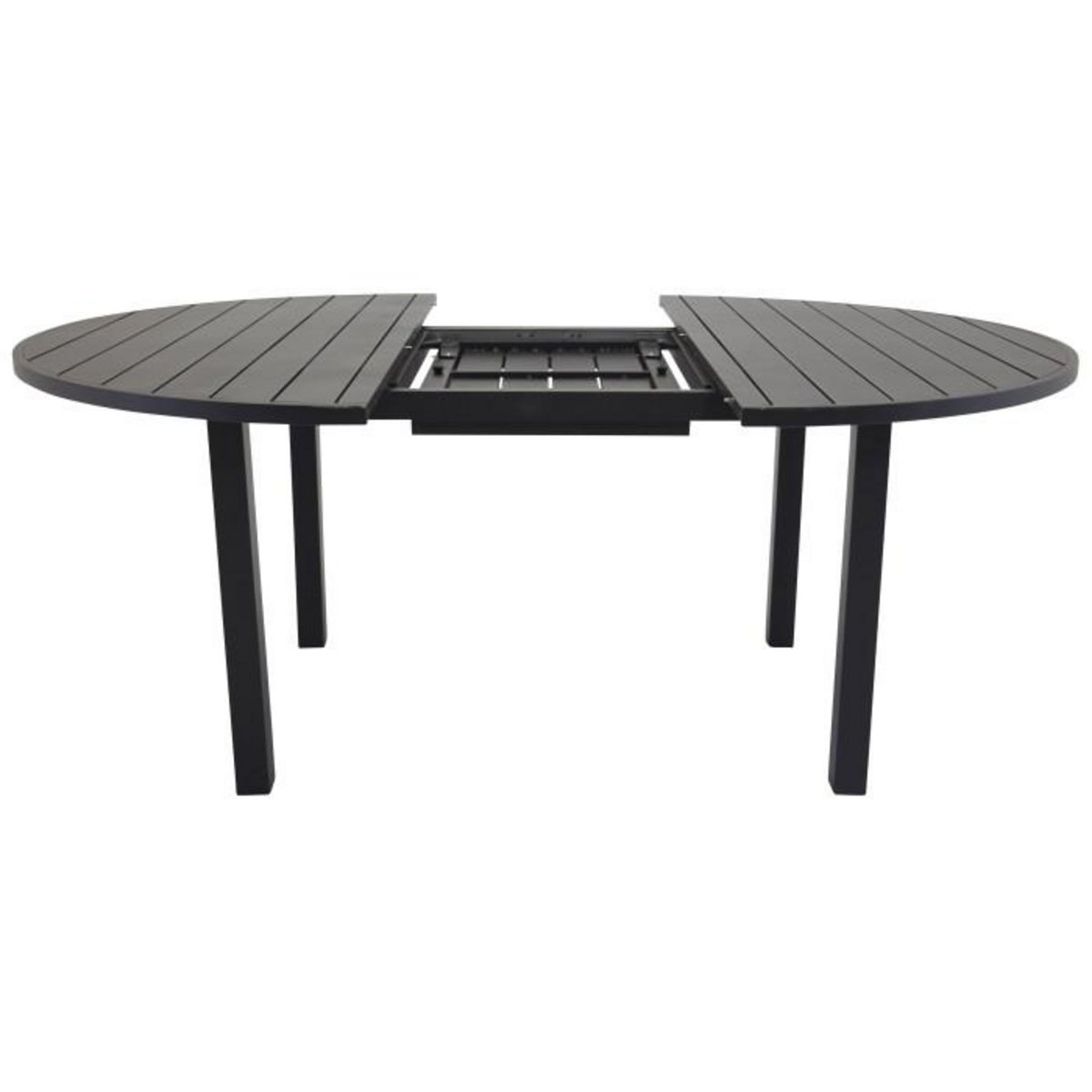 Paris Prix Table de Jardin Extensible  Marbella  140-190cm Noir