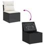 Voir la diapositive 4 : VIDAXL Salon de jardin 11 pcs avec coussins noir resine tressee
