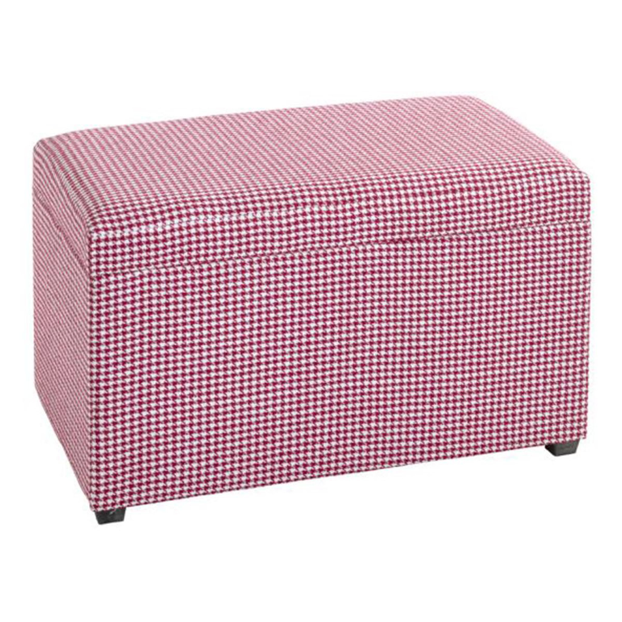Voir la diapositive 1 : Paris Prix Coffre de rangement  aghana  65cm rose & blanc