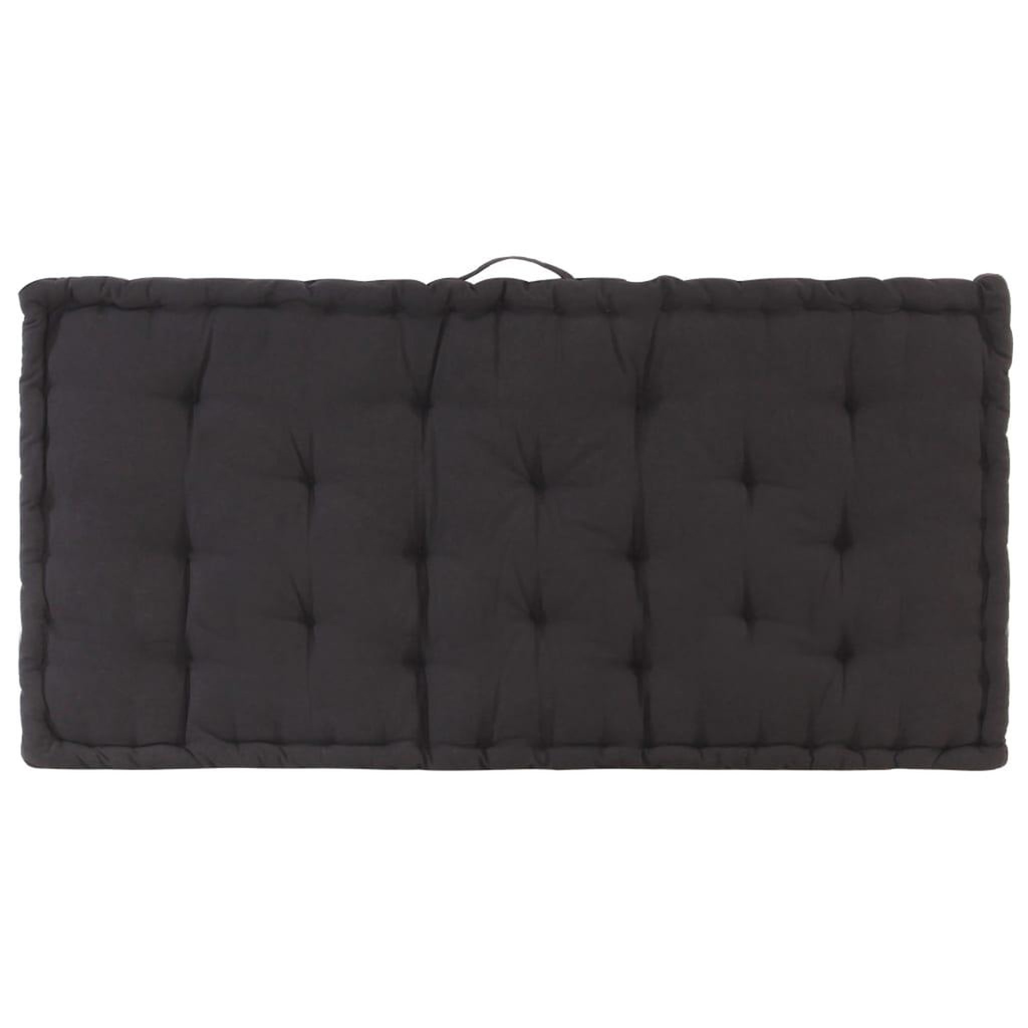 Voir la diapositive 4 : VIDAXL Coussin de plancher de palette Coton 120x80x10 cm Noir