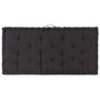 Voir la diapositive 4 : VIDAXL Coussin de plancher de palette Coton 120x80x10 cm Noir