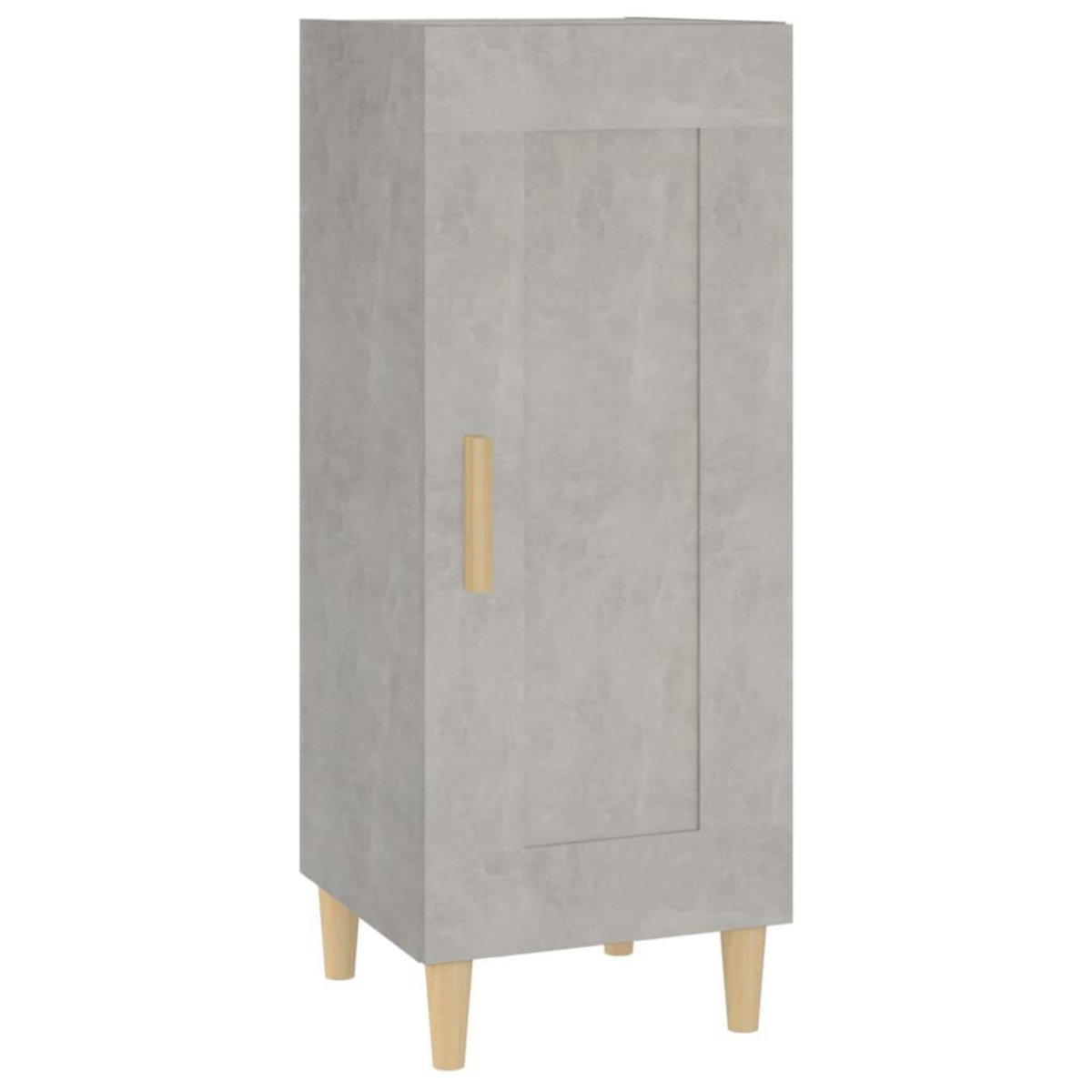 VIDAXL Buffet Gris beton 34,5x34x90 cm Bois d'ingenierie