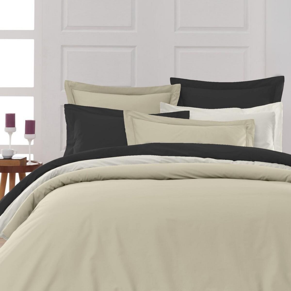 Sensei Maison Drap plat en percale de coton SOFT PERCALE