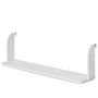 Voir la diapositive 3 : HomeStyle4U Etagère suspendue blanche en bois 83cm à fixer à un lit